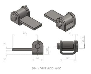 Drop Side Hinge - Image 2